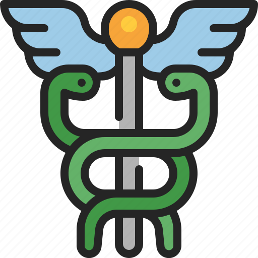 Caduceus, medical, wing, doctor, serpent, snake, cane icon - Download on Iconfinder