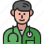 doctor, profession, man, user, avatar, uniform, hospital 