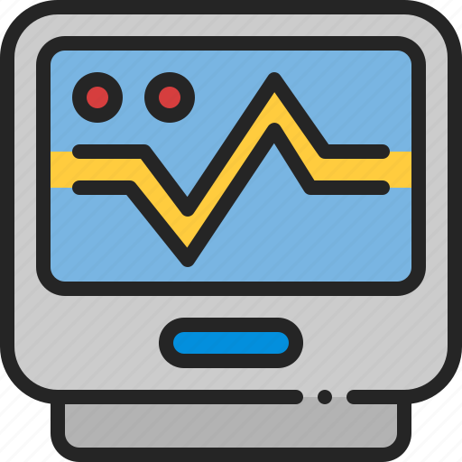 Ecg, monitor, cardiogram, medical, ekg, heartbeat, pulse icon - Download on Iconfinder