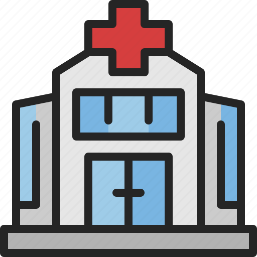 Hospital, clinic, medical, building, urban, service, emergency icon - Download on Iconfinder