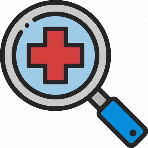 Magnifier, magnifying, glass, medical, search, find, loupe icon - Download on Iconfinder
