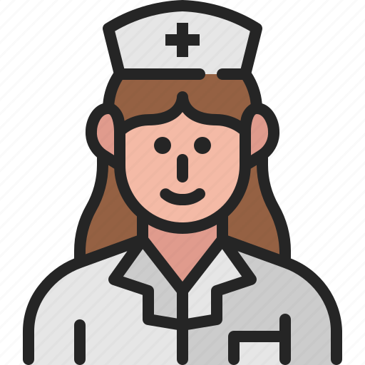 Nurse, profession, avatar, woman, user, hospital, uniform icon - Download on Iconfinder