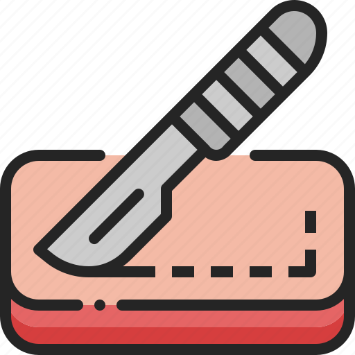 Surgery, skin, knife, scalpel, medical, doctor, operation icon - Download on Iconfinder
