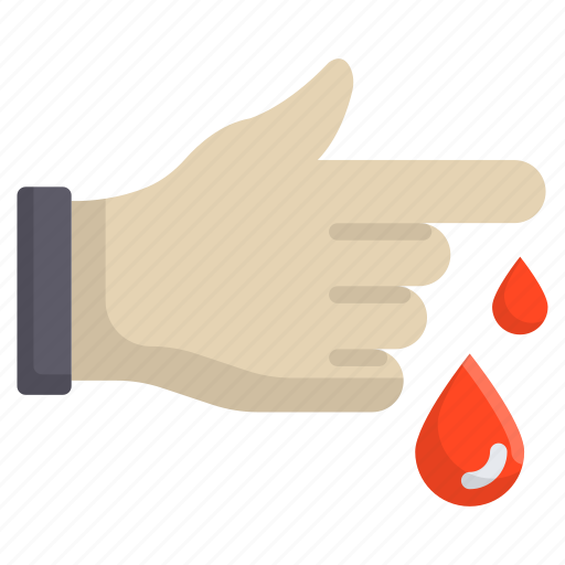 Medicine, healthy, bleed, blood, finger icon - Download on Iconfinder