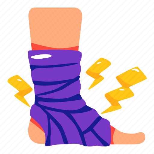 Bandaged, broken, bone, injured, medical, stickers, sticker illustration - Download on Iconfinder