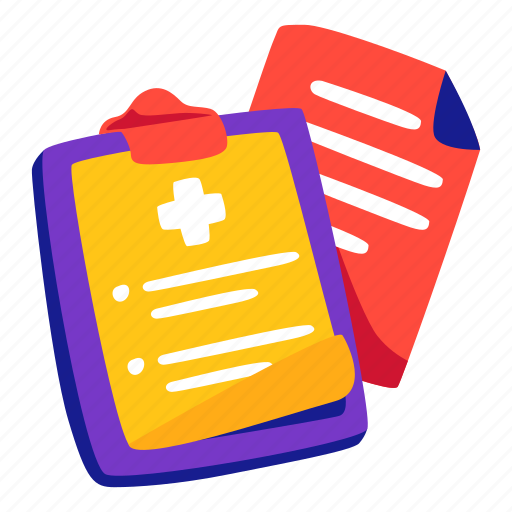 Medical, record, hospitalmedical, stickers, sticker illustration - Download on Iconfinder