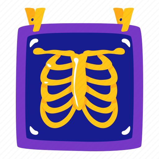 X, ray, hospitalmedical, stickers, sticker illustration - Download on Iconfinder