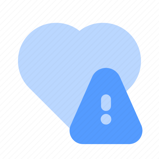 Heart, alert, warning, risk, health icon - Download on Iconfinder