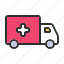 ambulance, medicine, emergency, vehicle, medical, transport 