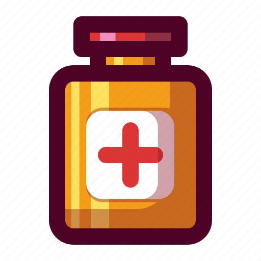 Bottle pill, medical, pill, treatment, capsule, health, medicine icon - Download on Iconfinder