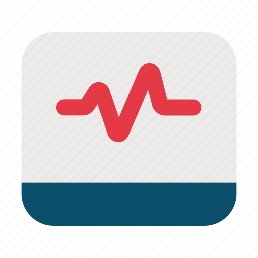 Ecg, monitor, heart, rate, healthcare, medical, cardiogram icon - Download on Iconfinder