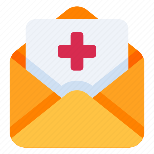 Medical report, medical checkup, mail, health report icon - Download on Iconfinder