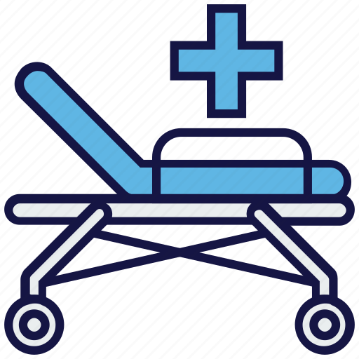 Bed, emergency, medical, patient, stretcher, trolley icon - Download on Iconfinder