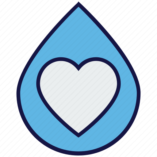 Blood, drop, heart, medical icon - Download on Iconfinder