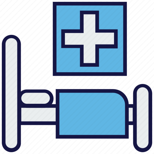 Bed, bed rest, hospital, hospital bed, medical, treatment icon - Download on Iconfinder