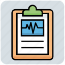 clipboard, document, medical, patient, report