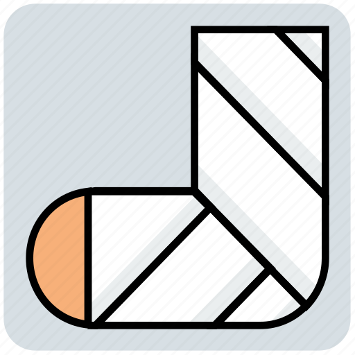 Bandage, foot, hospital, injury, medical icon - Download on Iconfinder