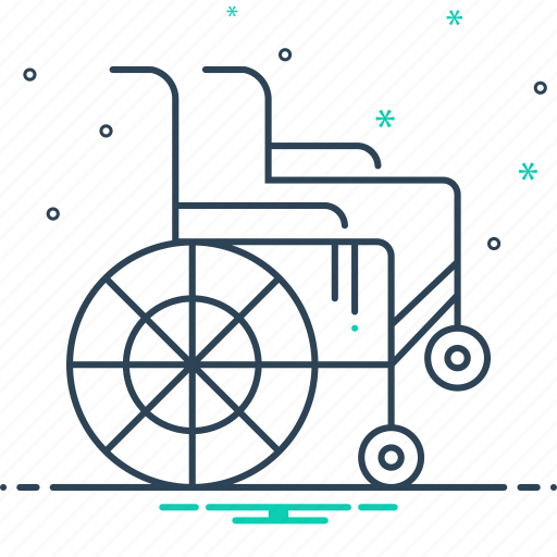 Chair, disability, handicapped, physical impairment, wheel, wheel chair icon - Download on Iconfinder
