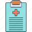 clipboard, medical, medical report, notepad, report 
