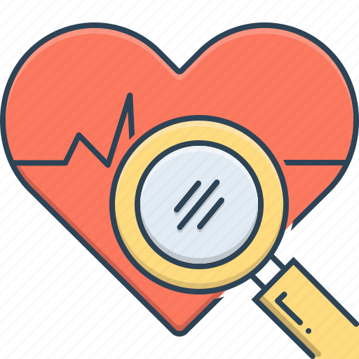 Analysis, cardiogram, health, health analysis, search icon - Download on Iconfinder