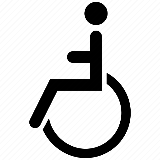 Patient on wheel chair, wheel chair icon - Download on Iconfinder