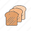 baking, bread, food, loaf, slices, toast 