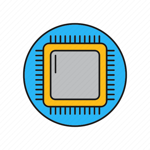 Chip, hardware, microchip icon - Download on Iconfinder