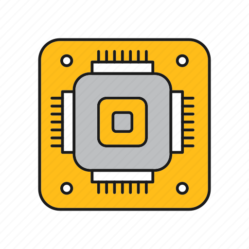 Chip, cpu, hardware, microchip, processor icon - Download on Iconfinder