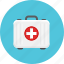 medical, aid, doctor briefcase, suitcase 