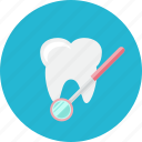 tooth, dental, dentist, stomatology, medical, mirror