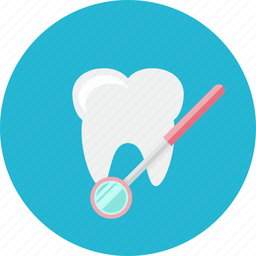 Tooth, dental, dentist, stomatology, medical, mirror icon - Download on Iconfinder