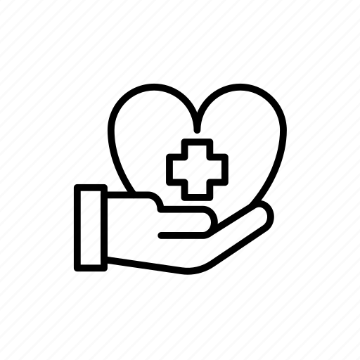 Hand, health, healthcare, heart, medical icon - Download on Iconfinder