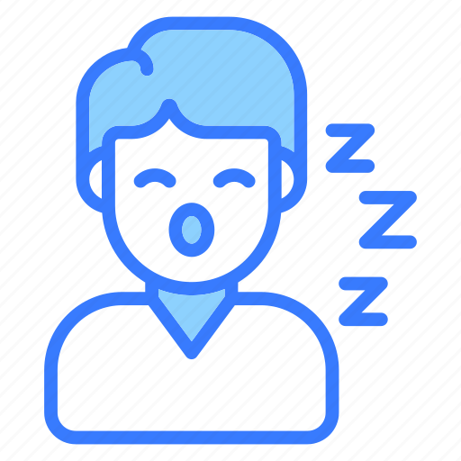 Sleeping, sleep, bed, man, bedroom, tired, sleepy icon - Download on Iconfinder