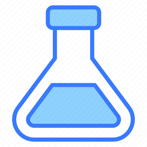 Flask, beaker, test tube, laboratory, research, experiment, chemical icon - Download on Iconfinder