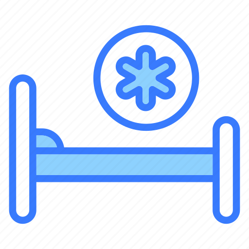 Hospital bed, hospital, bed, clinic, care, treatment, medicine icon - Download on Iconfinder