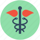 caduceus, medical logo, rod of asclepius, star of life, symbol of hermes
