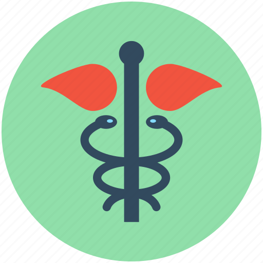 Caduceus, medical logo, rod of asclepius, star of life, symbol of hermes icon - Download on Iconfinder