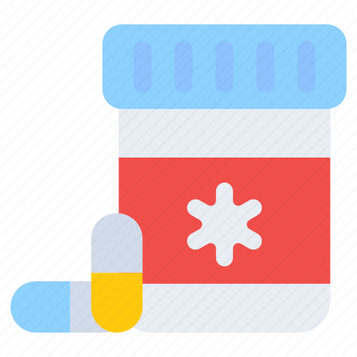 Medicine, pills jar, medication, pharmaceutical, remedy icon - Download on Iconfinder
