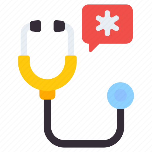 Stethoscope, medical tool, phonendoscope, medical care, medical checkup icon - Download on Iconfinder