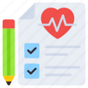patient card, prescription, rx, cardio report, heart report 