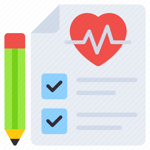 Patient card, prescription, rx, cardio report, heart report icon - Download on Iconfinder