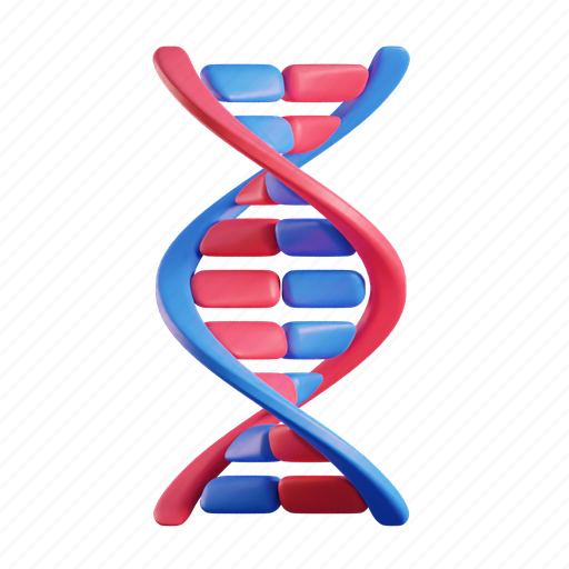 Dna, helix, research, biology, molecule, genetics 3D illustration - Download on Iconfinder