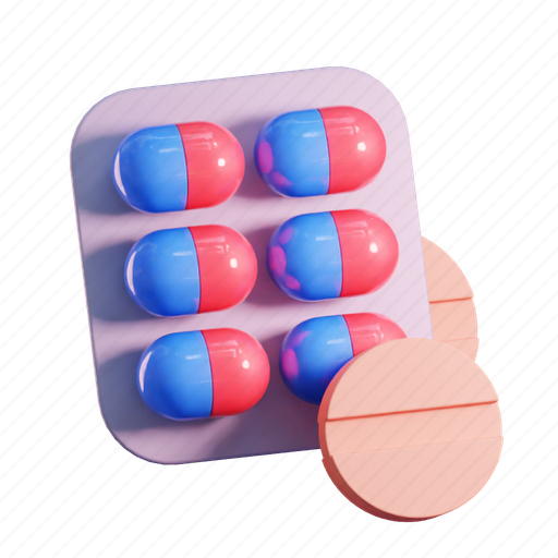 Medicine, drug, pill, pharmacy 3D illustration - Download on Iconfinder