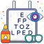 eye test, vision test, eye chart, optical test, vision chart 