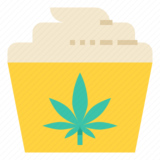 Cannabis, cupcake, dessert, marijuana, sweet icon - Download on Iconfinder