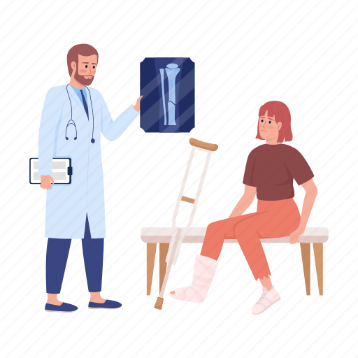 Medicine, broken, leg, xray picture, medical checkup illustration - Download on Iconfinder