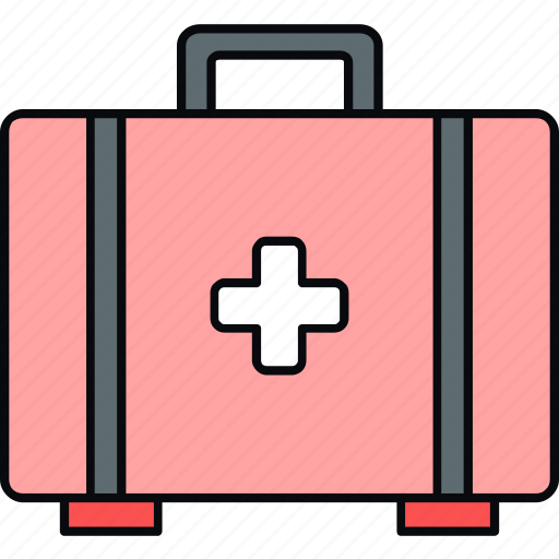 Briefcase, kit, medical, medical kit, suitcase, first aid, firstaid bag icon - Download on Iconfinder