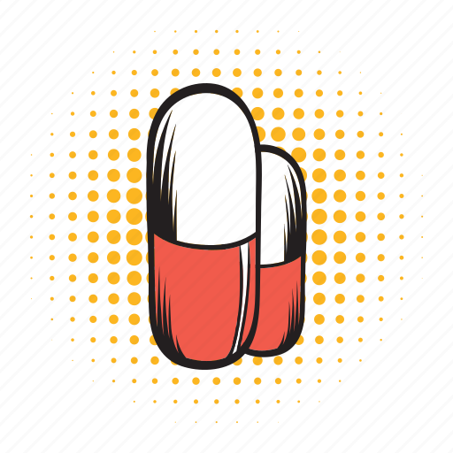 Antibiotic, capsule, comics icon, drug, medical, pill, vitamin icon - Download on Iconfinder