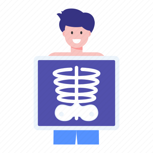 Lungs x ray, body x ray, bones x ray, radiology, patient illustration - Download on Iconfinder