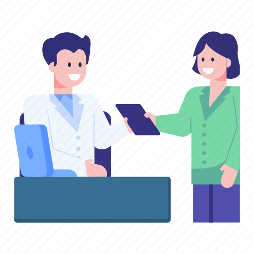 Clinic, medical assistant, health assistant, health professional, doctor secretary illustration - Download on Iconfinder